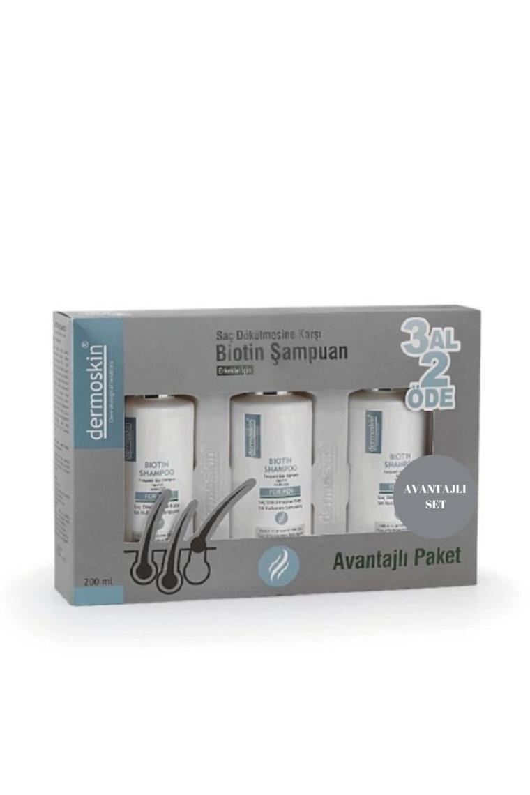 Dermoskin Biotin Şampuan Erkeklere Özel 200 ml 3 Al 2 Öde