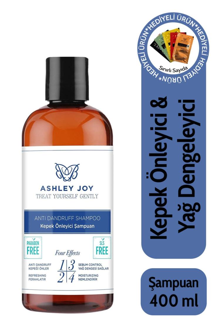 Ashley Joy Kepekli Saçlar İçin Kepek Karşıtı Yağ Dengeleyici Şampuan 400 ML