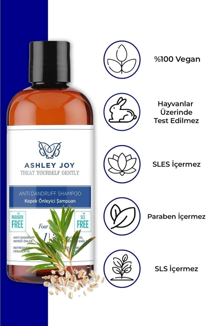 Ashley Joy Kepekli Saçlar İçin Kepek Karşıtı Yağ Dengeleyici Şampuan 400 ML