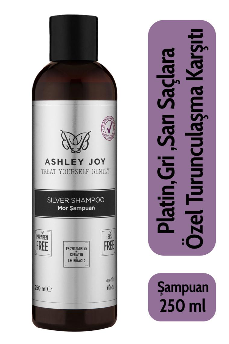 Platin,sarı Saçlara Özel Turunculaşma Karşıtı Keratin,aminoasit Içeren Silver Mor Şampuan 250ml