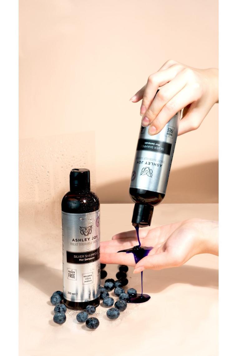 Platin,sarı Saçlara Özel Turunculaşma Karşıtı Keratin,aminoasit Içeren Silver Mor Şampuan 250ml