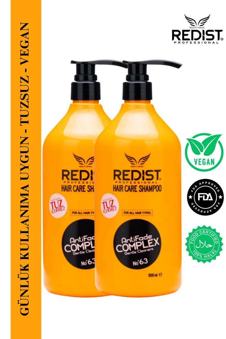 Redist Tuzsuz Şampuan 1000 Ml 2 Adet