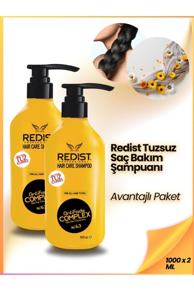Redist Tuzsuz Şampuan 1000 Ml 2 Adet
