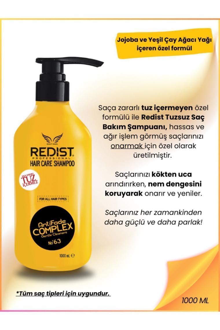 Redist Tuzsuz Şampuan 1000 Ml 2 Adet