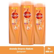 Superblend Saç Bakım Şampuanı Anında Onarıcı Bakım C Vitamini Keratin Seramid 400 ml x3 Adet
