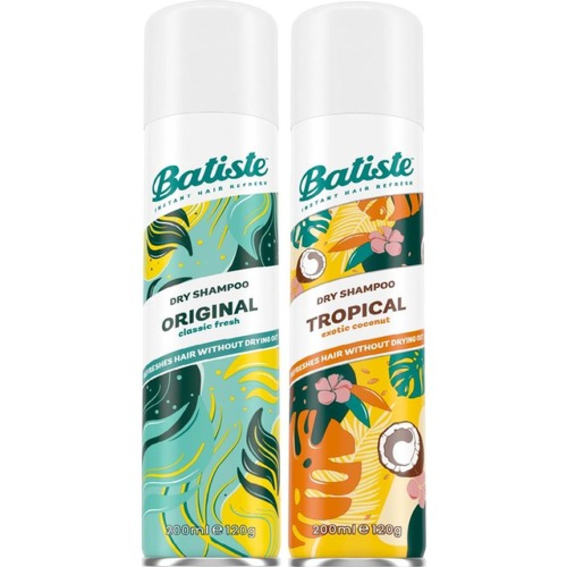 Batıste Kuru Şampuan Orıgınal 200 ml + Batıste Kuru Şampuan Tropıcal 200 ml