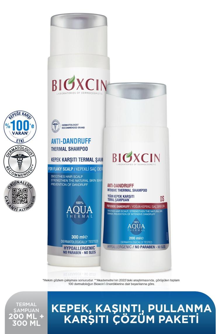 Aquathermal Ds 200 ml 300 ml Kepeğe Karşı Etkili Şampuan Seti - Kepek Karşıtı Önle