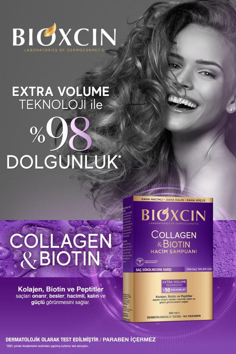 Bioxcin Collagen ve Biotin Hacim Veren Şampuan 2x300 ml