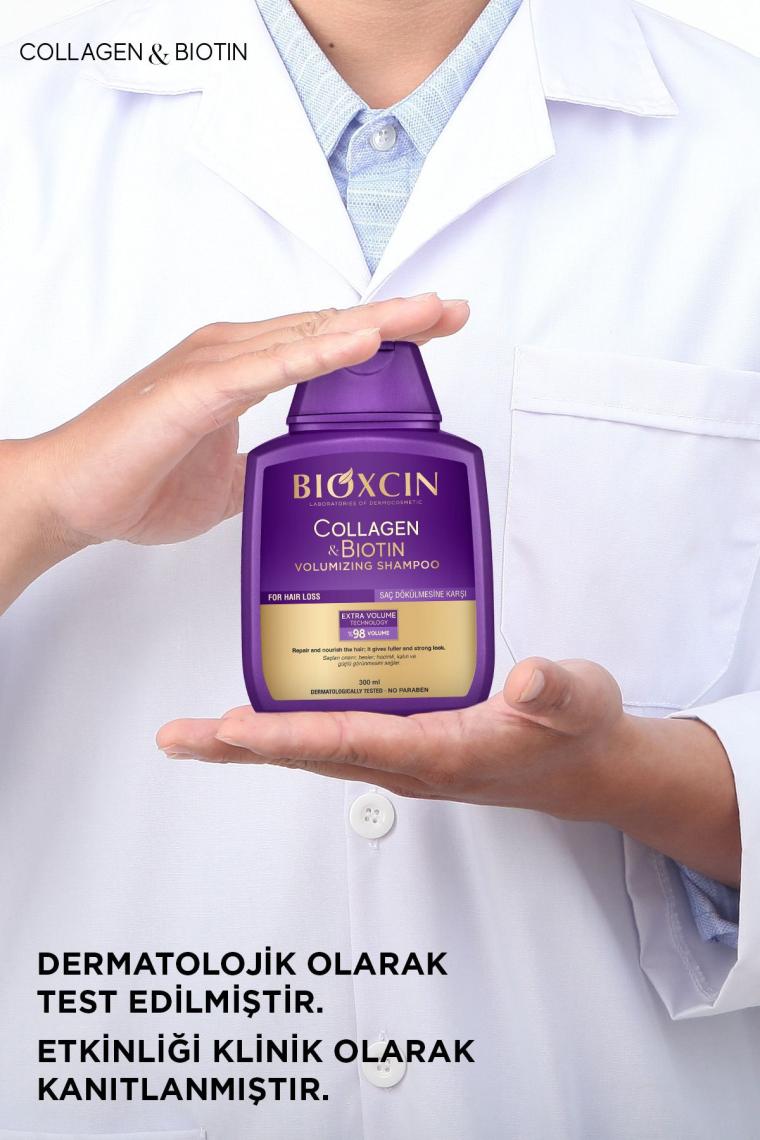 Bioxcin Collagen ve Biotin Hacim Veren Şampuan 2x300 ml