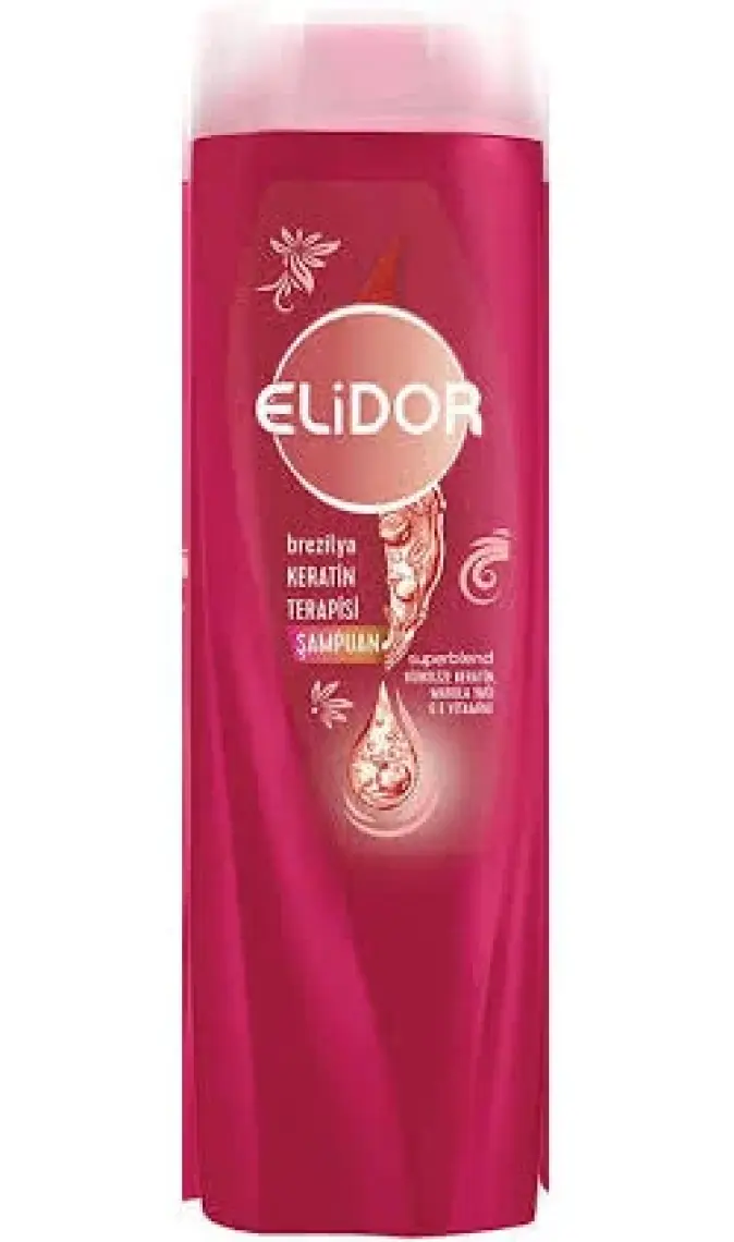 Elidor Şampuan Brezilya Keratin Terapisi Hidrolize Keratin Marula Yağı E Vitamini 400 ml