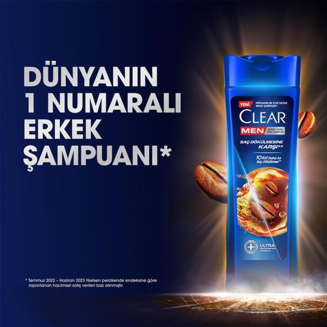 Clear Men Kepeğe Karşı Etkili Şampuan Saç Dökülmesine Karşı 350 ml