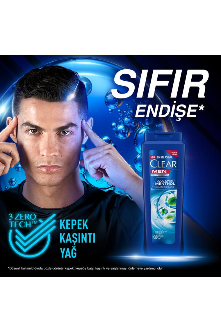Clear Men Cool Sport Menthol 485 ml Şampuan