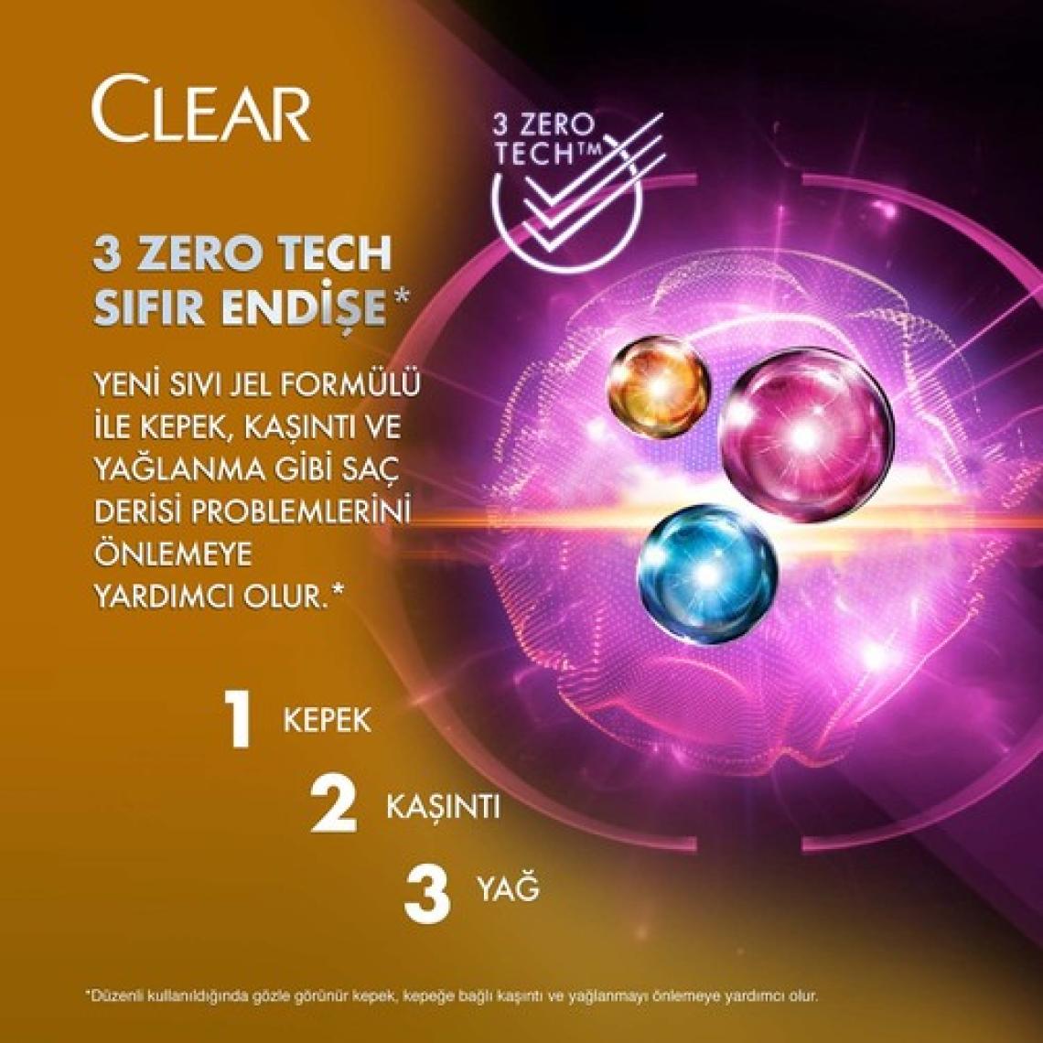 Clear Women Kepeğe Karşı Etkili Şampuan Zencefil Özü 350 ml + 180 ml