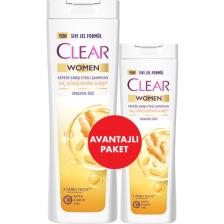 Clear Women Kepeğe Karşı Etkili Şampuan Zencefil Özü 350 ml + 180 ml