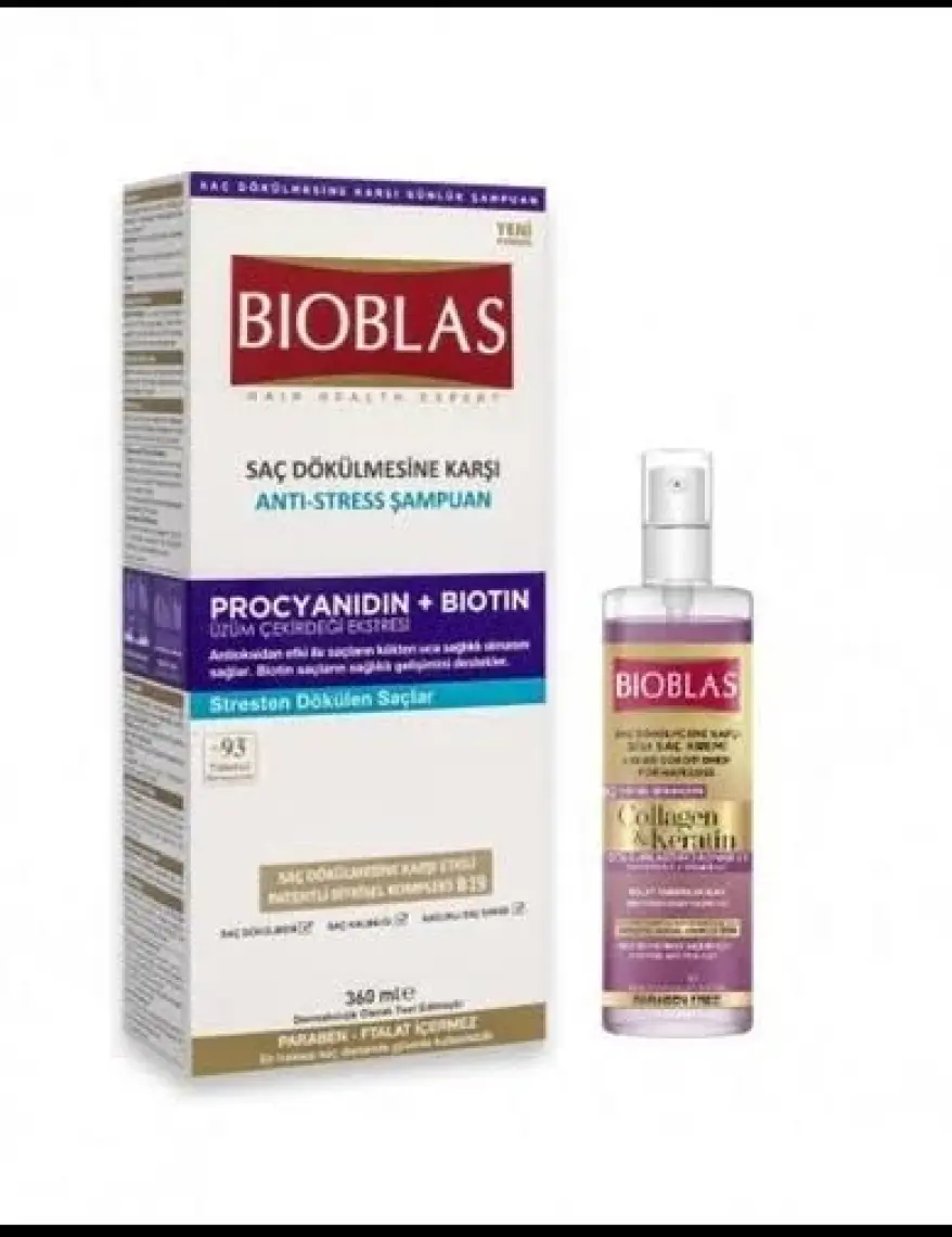 Bioblas  Keratin Şampuan 360 ml + 115 ml Sıvı Saç Kremi