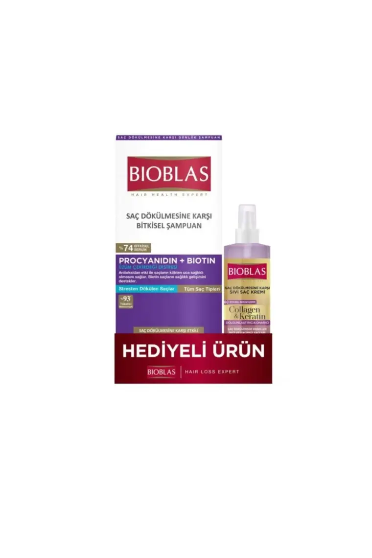 Bioblas  Keratin Şampuan 360 ml + 115 ml Sıvı Saç Kremi