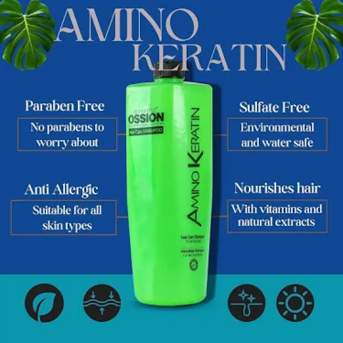 Ossion Amino Keratin Şampuan  800 ml