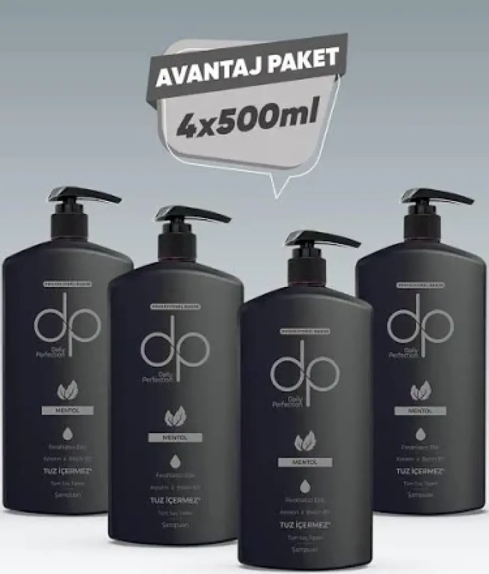 dp Daily Perfection Şampuan Mentol Ferahlatıcı Etki 500 ml X 4 Adet