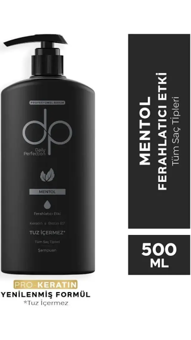 dp Daily Perfection Şampuan Mentol Ferahlatıcı Etki 500 ml X 4 Adet