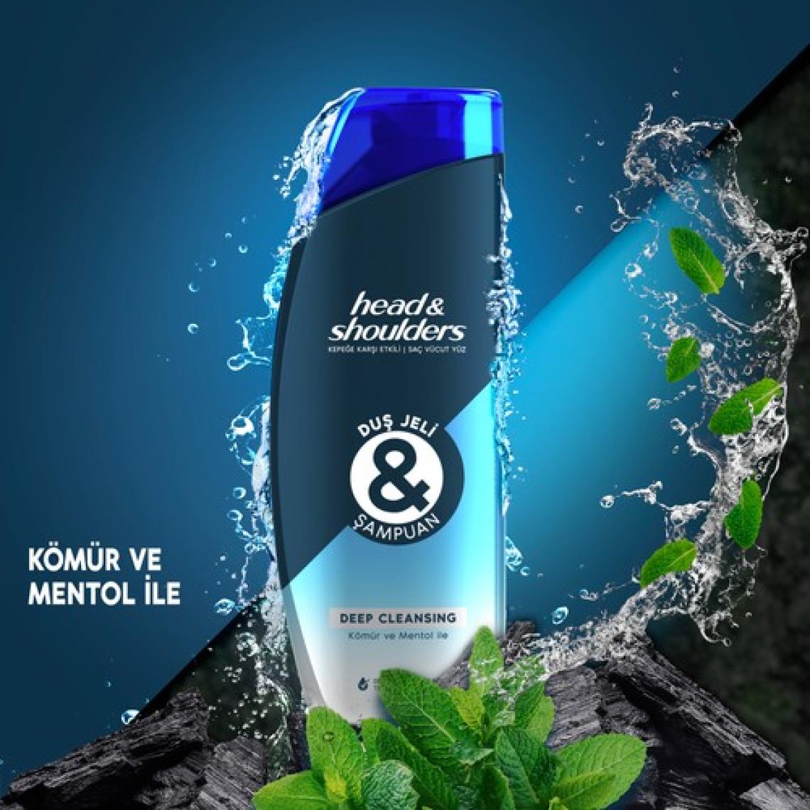 Head&Shoulders Head & Shoulders Duş Jeli ve Şampuan Deep Cleansing 360 ml