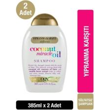 OGX Coconut Miracle Oil Sülfatsız Şampuan 385 ml x2