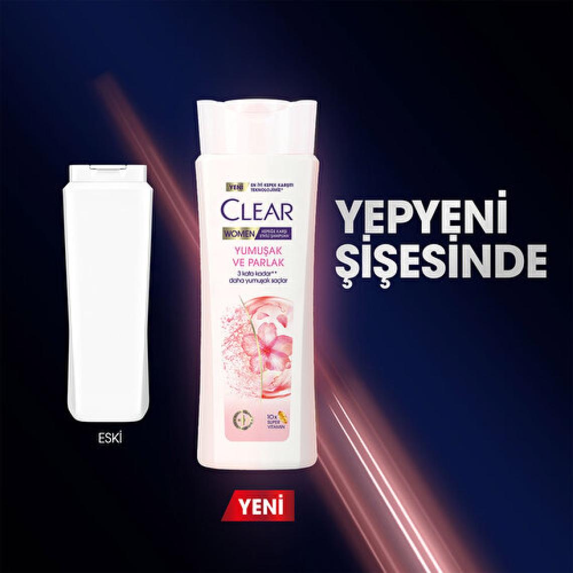 Clear Women Yumuşak ve Parlak Kiraz Çiçeği Kepeğe Karşı Şampuan 350 ml
