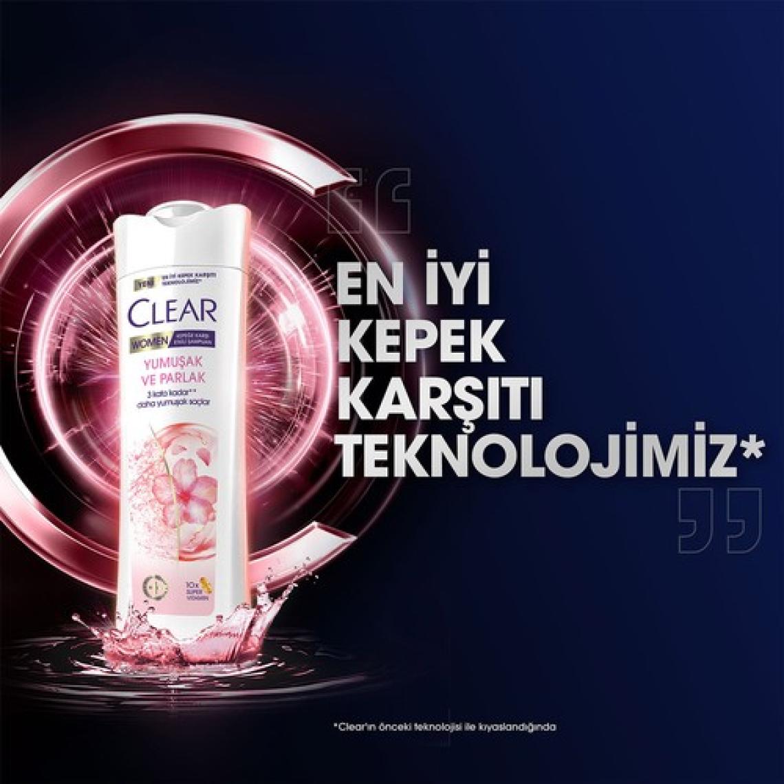 Clear Women Yumuşak ve Parlak Kiraz Çiçeği Kepeğe Karşı Şampuan 350 ml