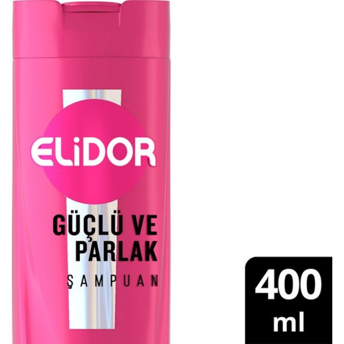 Elidor Superblend Saç Bakım Şampuanı Güçlü ve Parlak E Vitamini Makademya Yağı Kolajen 400 ml