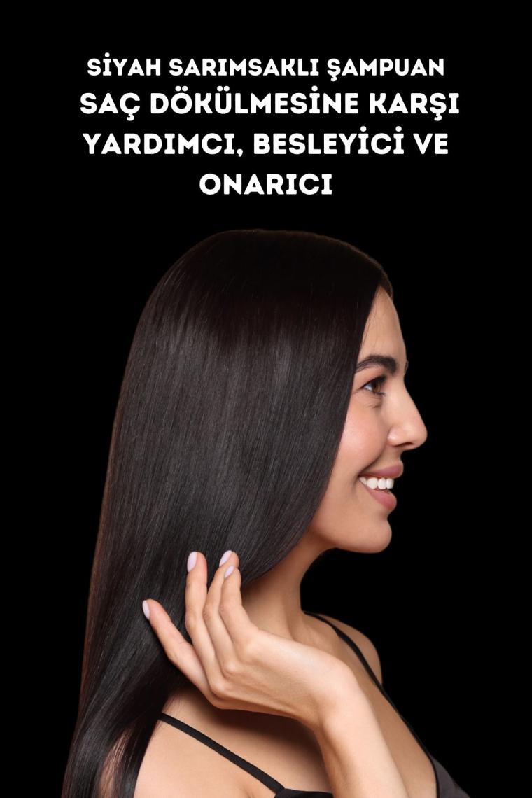 huncalife huncalife-Nature Siyah Sarımsaklı Şampuan 350 Ml