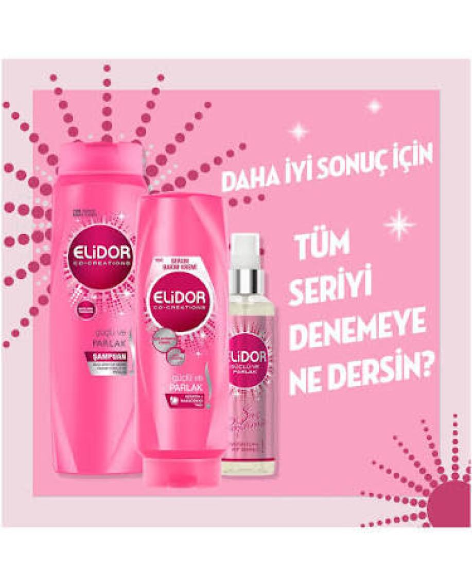 Elidor Superblend Saç Bakım Şampuanı Güçlü ve Parlak E Vitamini Makademya Yağı  650 ml
