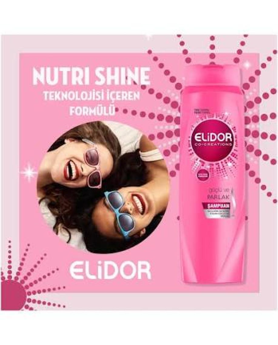 Elidor Superblend Saç Bakım Şampuanı Güçlü ve Parlak E Vitamini Makademya Yağı  650 ml