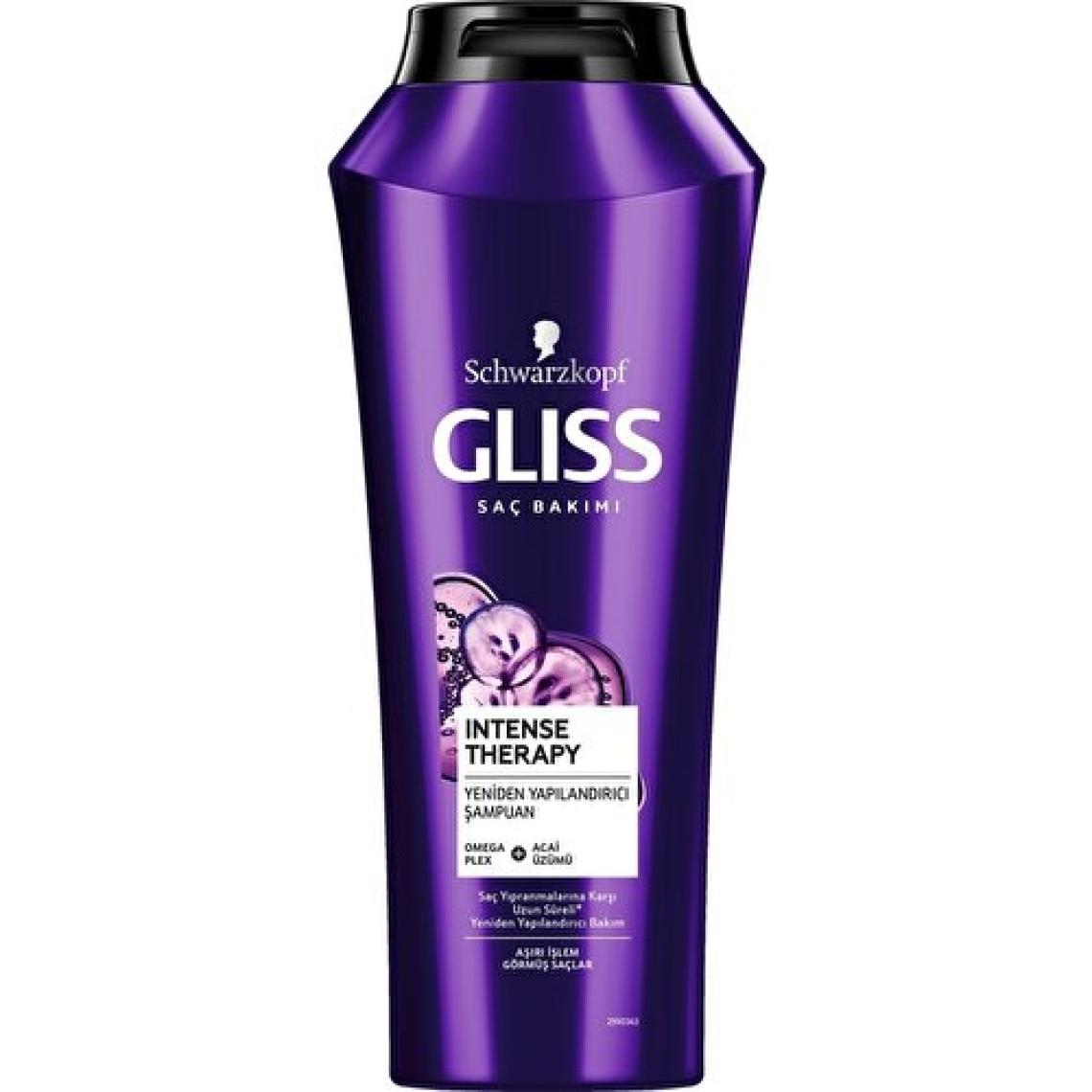 Gliss Intense Therapy Yeniden Yapılandırıcı Şampuan - Omega Plex ve Acai Üzümü ile 500 ml