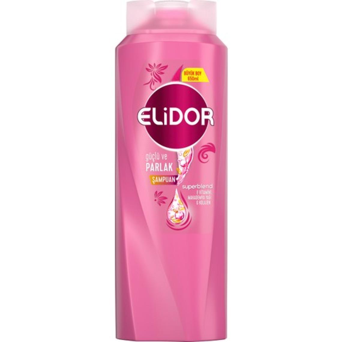 Elidor Superblend Saç Bakım Şampuanı Güçlü ve Parlak E Vitamini Makademya Yağı  650 ml