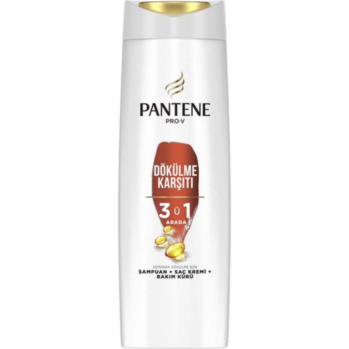 Pantene 3'ü 1 Arada Şampuan; Saç Bakım Kremi; Bakım Kürü Dökülme Karşıtı 400 ml