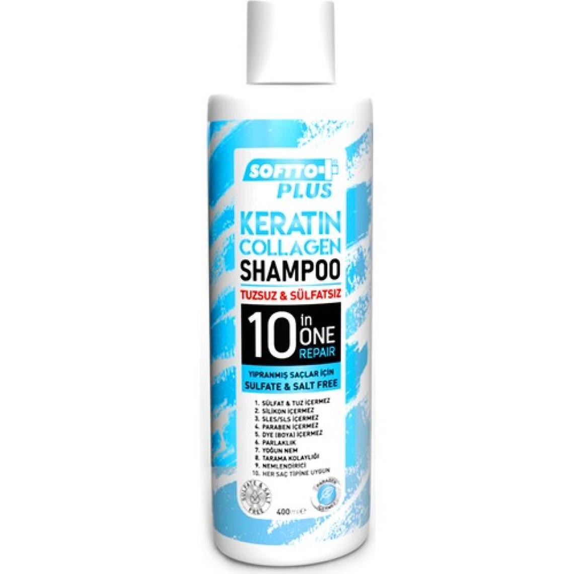 Softto Plus Keratin & Collagen Tuzsuz Şampuan 400 ML