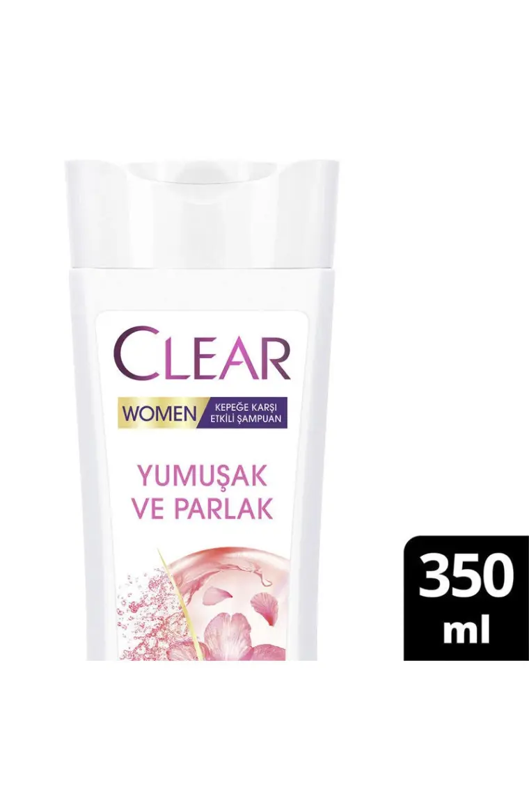 Clear Women Kepeğe Karşı Etkili Şampuan Yumuşak ve Parlak 350 ml