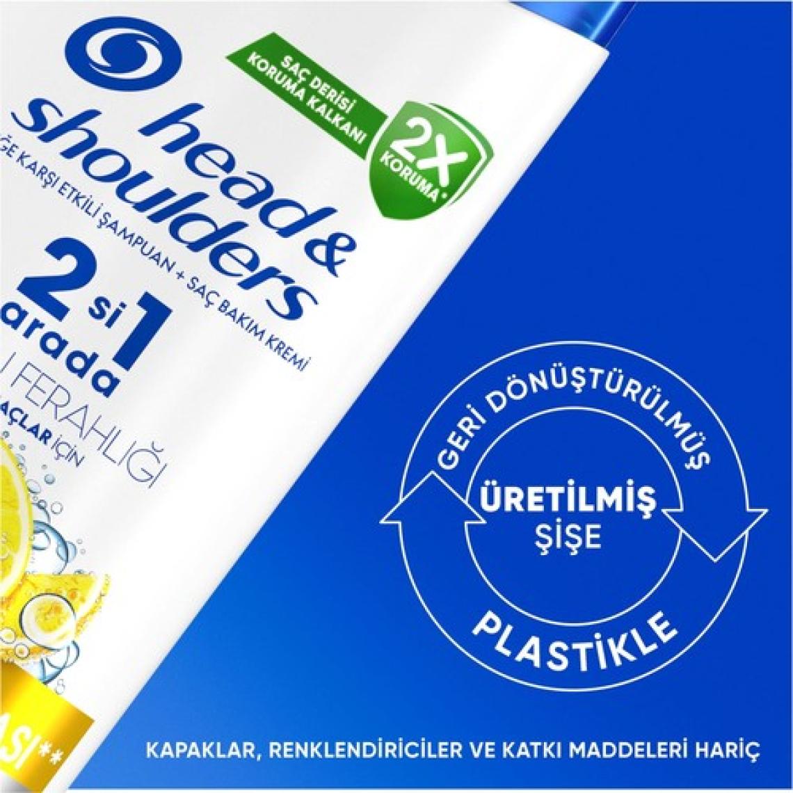 Head & Shoulders Limon Ferahlığı Kepek Karşıtı yağlı saçlar Günlük Kullanım 330ML Şampuan