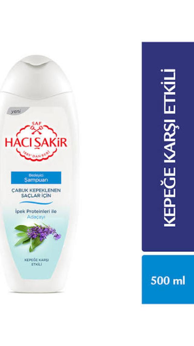Hacı Şakir Şampuan Adaçayı-Kepek 500 ml