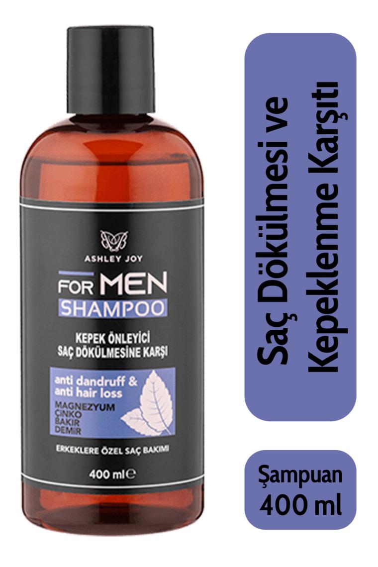 Kepek Önleyici Ve Dökülme Karşıtı Magnezyum, Çinko Içeren Mentollü Erkek Şampuanı 400 ml