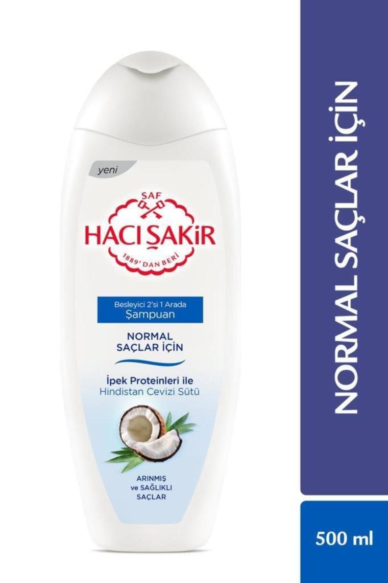 Normal Saçlar için Hindistan Cevizi Sütlü Besleyici 2'si 1 Arada Şampuan 500 ml
