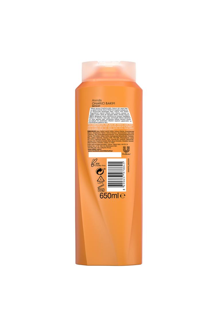 Superblend Saç Bakım Şampuanı Anında Onarıcı Bakım C Vitamini Keratin Seramid 650 ml X3