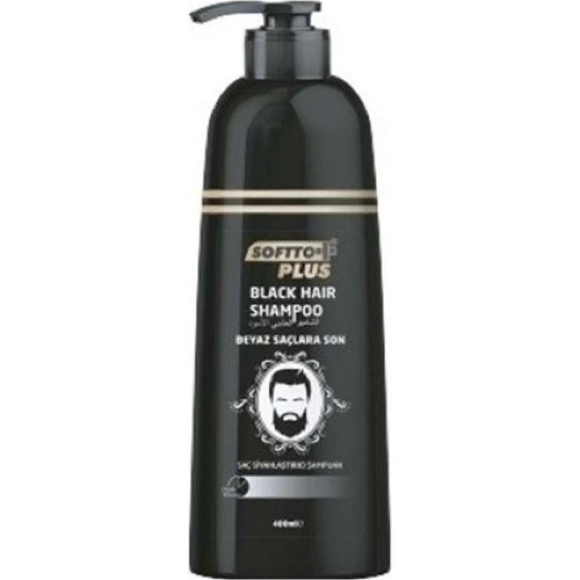Softto Plus Erkekler İçin Bitki Özlü Saç Siyahlaştırıcı Şampuan - Yenileyici Etki, 350 ml