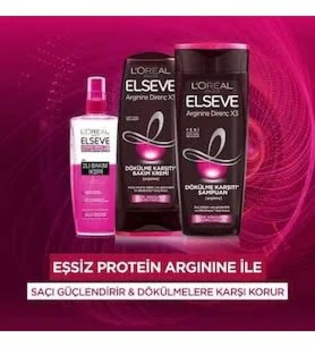 L'Oréal Paris Elseve Komple Direnç Şampuanı - Saçları Kökten Uca Güçlendirir, Koparak Dökülmelere Karşı Korur, 450 ml, Bitkisel Formül, Paraben İçermez