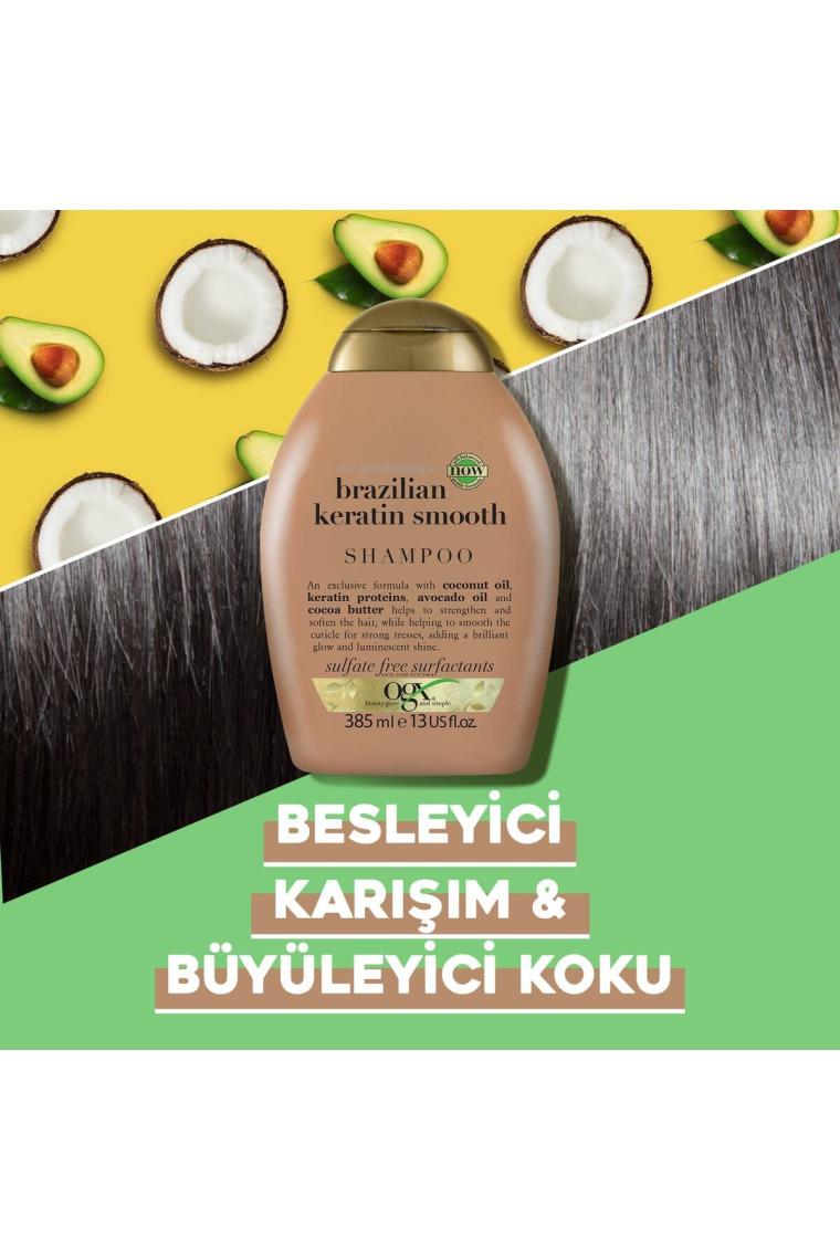 Düzleştirici Brazilian Keratin Smooth Sülfatsız Şampuan 385 ml
