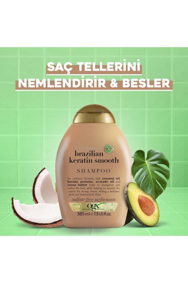 Düzleştirici Brazilian Keratin Smooth Sülfatsız Şampuan 385 ml