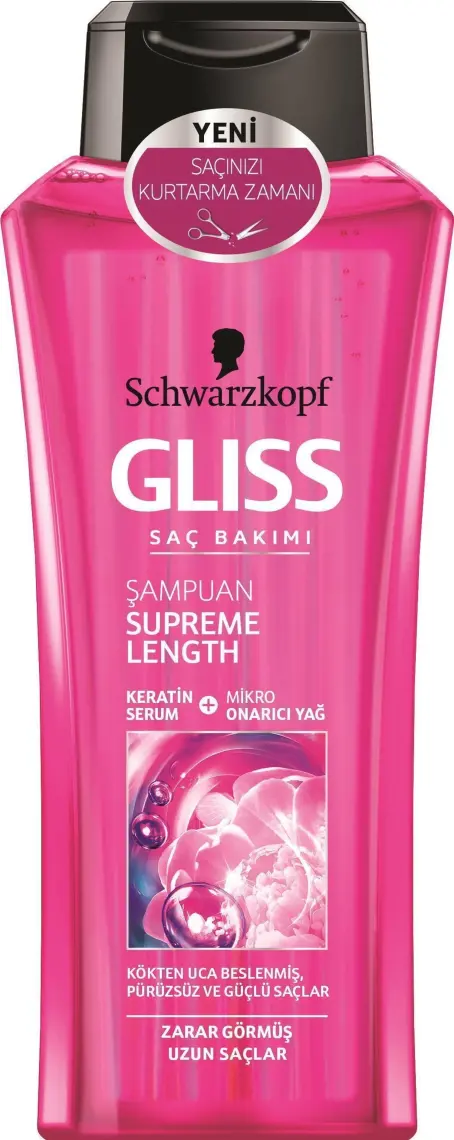 Schwarzkopf Gliss Supreme Length Koruyucu Şampuan 400 Ml