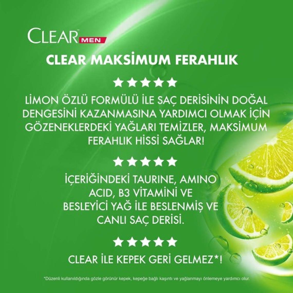 Clear Men Maksimum Ferahlık Şampuan 350 ml