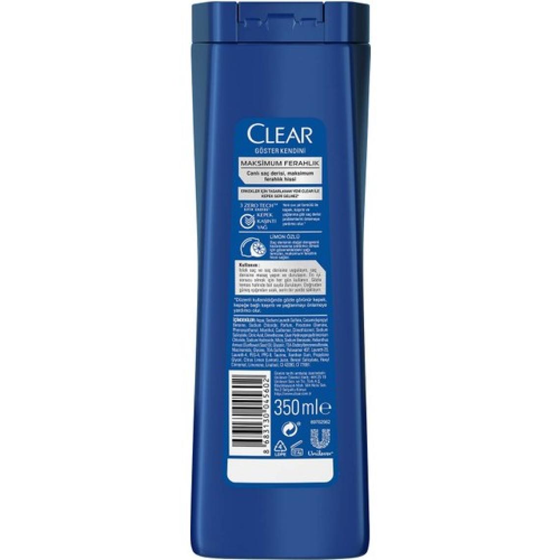 Clear Men Maksimum Ferahlık Şampuan 350 ml