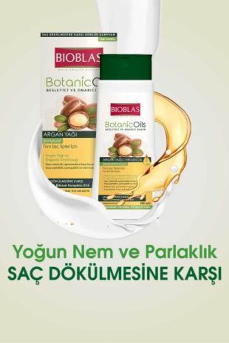 Bioblas Botanic Oils Argan Yağlı Saç Dökülmesine Karşı Şampuan 360 ml