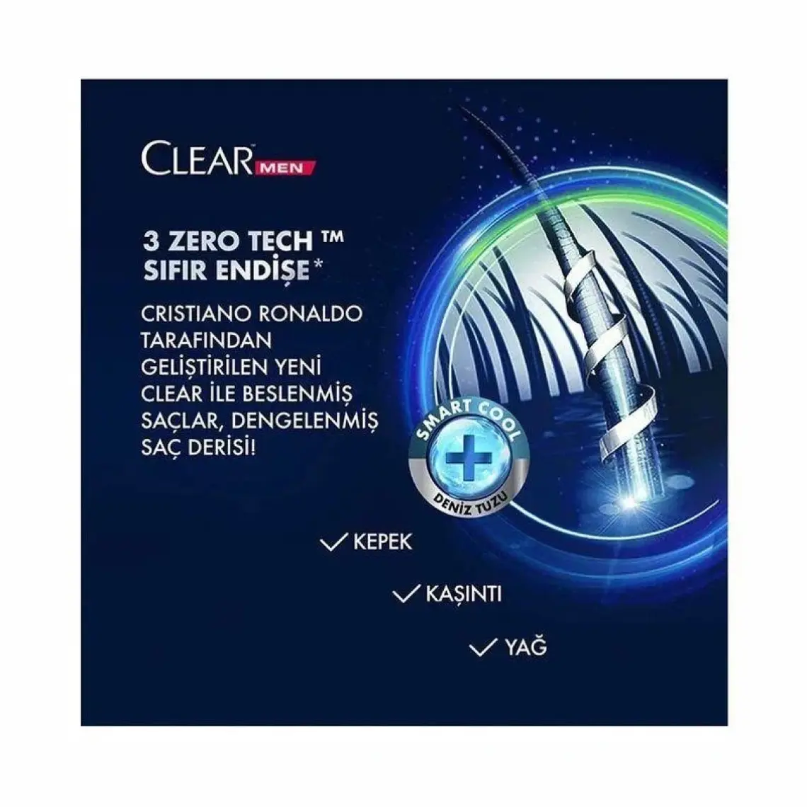 Clear Men Kepeğe Karşı Etkili Şampuan Legend By CR7 350 ml